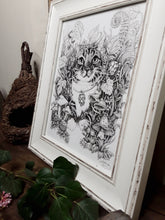 Load image into Gallery viewer, Pen and Ink "Harvey" Reproduction/Giclée Fine Art Print - Gnostic Forest Art