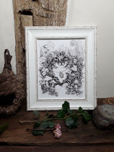 Load image into Gallery viewer, Pen and Ink "Harvey" Reproduction/Giclée Fine Art Print - Gnostic Forest Art