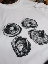 Load image into Gallery viewer, Unisex Eco-Friendly 100% Organic Cotton Shiitake Mushroom T-Shirt - Various Colours - Gnostic Forest Art