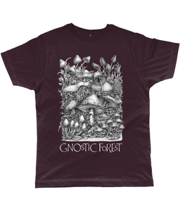 Gnostic Forest Men's Bamboo Eco-Friendly Mushroom T-Shirt with Paul Stamets Quote - Gnostic Forest Art