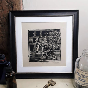 "Alchemy" Limited Edition Original Linoprint on Zerkall Antique Paper - Gnostic Forest Art